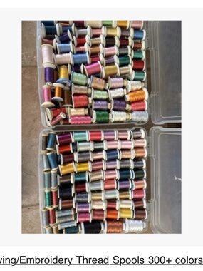 Multi-Color Sewing & Embroidery Thread Spool Organizer Case - Assorted Colors